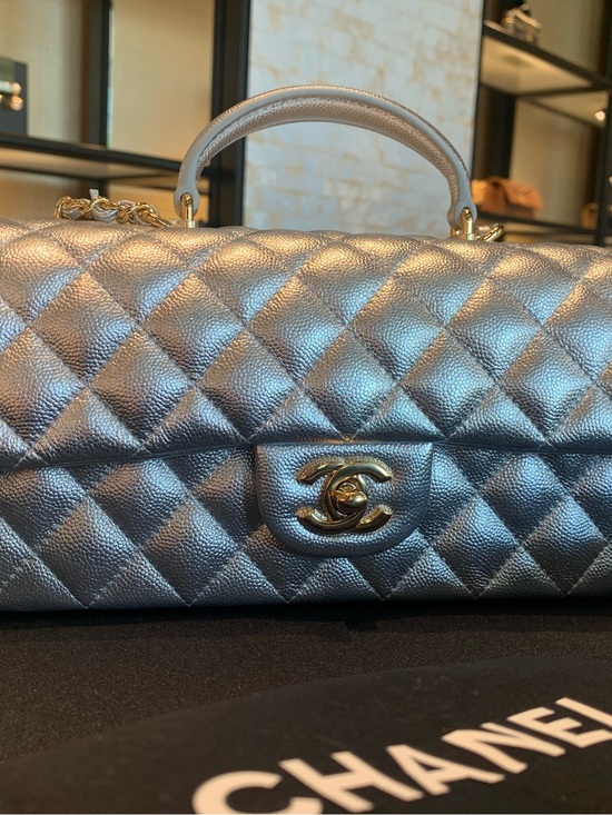 CHANEL Handbags - Brand new this week season rare Limited edition authentic Chanel silver purse